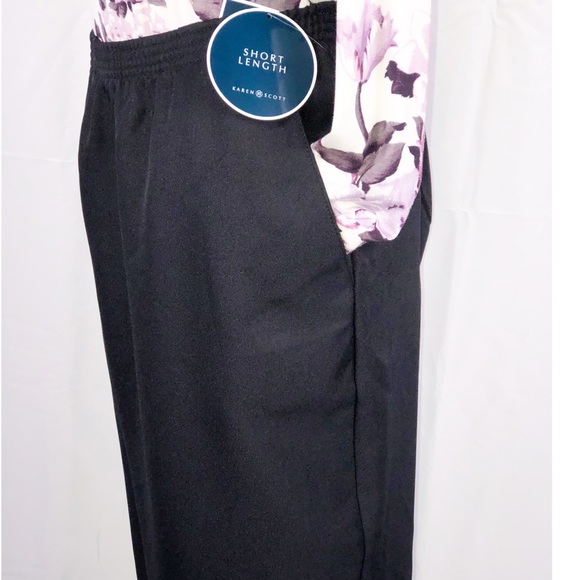 Karen Scott Black Comfort Waist Pull On Pants Sz1X - Picture 5 of 11